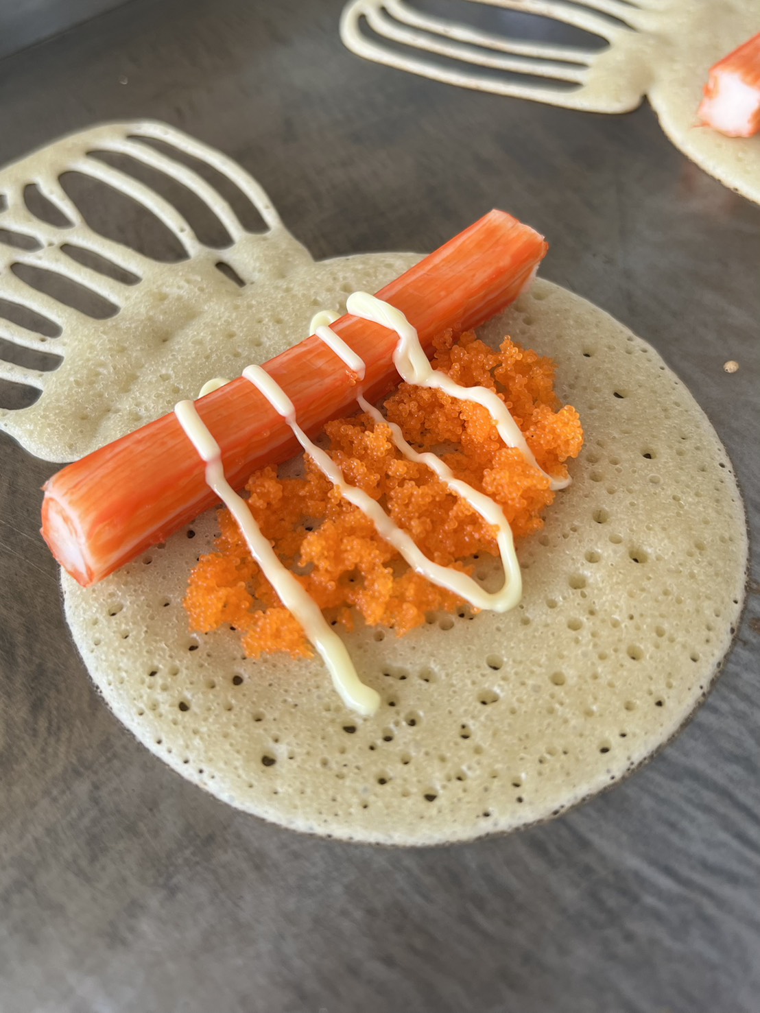 ปูอัด + ไข่กุ้ง